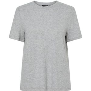 PIECES Pctrace Ss Tee, lichtgrijs gem., XL
