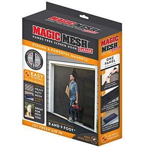 Magic Mesh Garage- Handsfree magnetische schermdeur, past op enkele garagedeuren - 8 & 9 voet