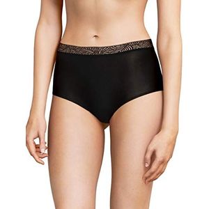 Chantelle Soft Stretch Shorty met kant, onzichtbaar ondergoed voor dames, eenheidsmaat van 36 tot 44 (EU), zwart, E�én Maat