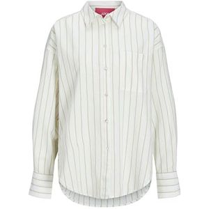 JACK & JONES Jxjamie Ls RLX Linen Blend Shirt WVN Sn Blend Blend Shirt voor dames, wit, XL
