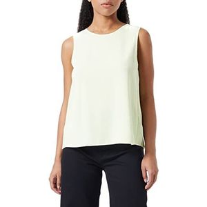 Armani Exchange Dames Mouwloos, Plated Back Shirt, Spotlight Green, Extra Small