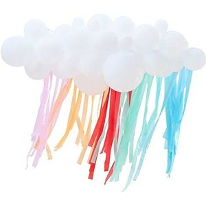 Ginger Ray Witte en kleurrijke kwastjes ballon wolk boog partij baby shower of kinderen partij decoratie