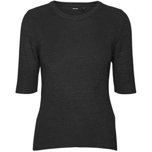 VERO MODA Gebreide damestrui, zwart, S