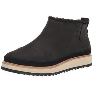 Toms Dames Boot Black Oiled Nubuck/Sweed, wandellaarzen voor dames, waterafstotend BLAC, 37,5 EU, waterbestendige blac, 37.5 EU
