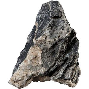 sera Rock Quartz Gray (Prijs per steen) verschillende maten - natuursteen decoratie voor aquarium - decoratie of gesteente Aquascaping Seiryu, S/M (Stuk 0,6 - 1,4 kg)