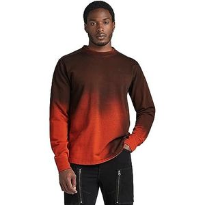 G-STAR RAW Lash Sweatshirt, Oranje (Rooibos Tea Sprayed D18231-b782-g203), S