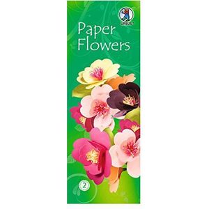 Ursus 27020002 - Papier Flower Set 2, materialen voor 10 papieren bloemen, diameter ca. 8 10 cm, inclusief knutselhandleiding, voor het knutselen van papieren bloemen