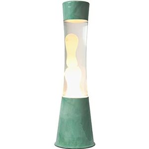 Fisura - Lavalamp. Lamp met ontspannend effect. Inclusief reservelamp. 11 cm x 11 cm x 39,5 cm. (Jade)