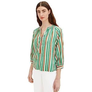 TOM TAILOR Dames blouse 1035880, 31120 - Multicolor Vertical Stripe, 36