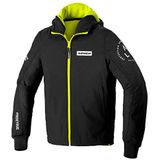 SPIDI, Armor Evo Hoodie voor heren, reflecterende zones voor extra veiligheid in het donker, beschermt tegen wind, met uitneembare beschermers