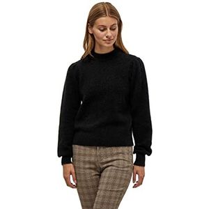 Minus Dames Mille Highneck Knit Pullover Sweater, zwart, L