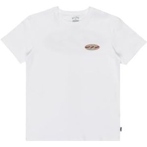 Billabong - CRAYON WAVE - T-shirt - Wit - Korte Mouwen - 100% Katoen