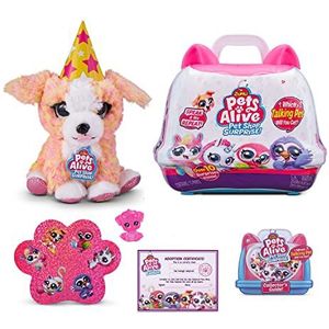 Pets Alive 9523G Shop Puppy Surprise Interactive Toy Pets met elektronische spraak en herhaling (verpakking kan variëren)