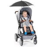 Reer 84151 ShineSafe Parasol voor kinderwagen, universeel bruikbaar, draai- en kantelbaar, zwart,1 Stuck (1er Pack)