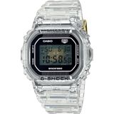 Casio DW-5040RX-7ER Digitaal kwartshorloge voor heren met armband van kunststof, Transparant, Modern