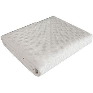 Venilia Tafelbeschermer wit rond 135 cm 170/100 tafelkleed, PVC polyester, 135 x 135 cm