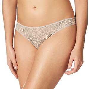 DKNY Moderne kanten string slipje voor dames, Champagne, M