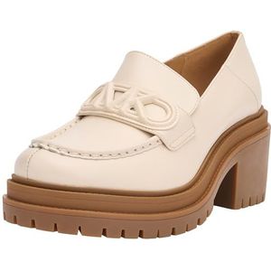 Michael Kors Rocco Heeled Loafer, damesloafer, lichtcrème, 39,5 EU, Light Cream, 39.5 EU