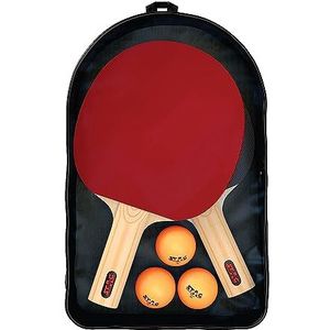 Stag 1 Ster Tafeltennis Speelset (2 Racquets & 3 Ballen) (Wit)