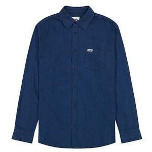 Wrangler 1 x flanellen overhemd voor heren, Wrangler Blue, XXL