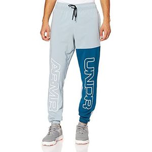 Under Armour Baseline geweven joggingbroek voor heren, Blauw/Teal Vibe, XXL