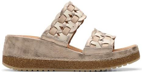 Clarks - Kassanda Mule - Sandalen - Metallic - Leer