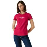 Pepe Jeans Nieuw Virginia SS N T-shirt voor dames, roze (Penn Pink), L, Roze (Penn Pink), L