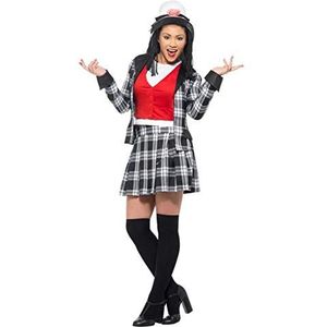 Clueless Dionne Costume, Black, with Jacket, Top, Skirt, Knee High Socks & Hat (S)