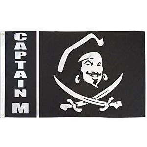 AZ FLAG Morgan Piratenvlag kapitein 90 x 60 cm - Vlag van de Captain Skull 60 x 90 cm - vlaggen