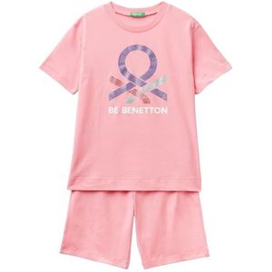 United Colors of Benetton Pyjama voor baby's en jongeren, Roze, M