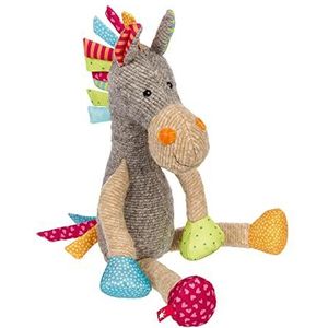 SIGIKID 42843 Knuffeldier paard patchwork Sweety knuffeldier om te spelen en knuffelen van zachte materiaalmix voor baby's en kinderen, jongens en meisjes van 0 maanden tot 8 jaar, meerkleurig/paard