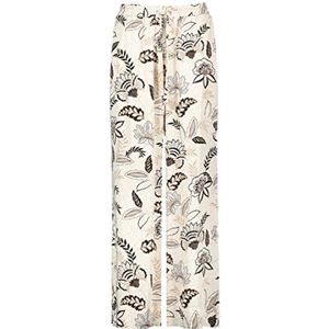 Taifun Palazzo damesbroek, lichtcrème met patroon, 38, Lichtcrème met patroon, 38