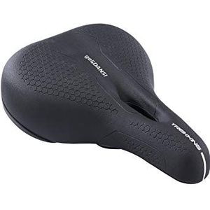 DANSI Fietszadel met ergonomisch 3-zone-concept en comfortabele gelinleg voor hoog zitcomfort. Heren en dameszadel, fietszadel heren, fietszadel dames, e-bike, mountainbike zadel, mtb