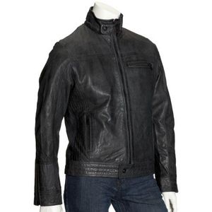 Esprit Leder C30161 jas, zwart (zwart), X-Large (maat fabrikant: 56) heren