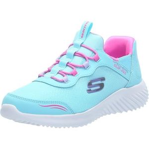 Skechers Bounder eenvoudige schattige Sneaker, Turqoise, 2.5 UK Kind, Turkoois, 2.5 UK Child