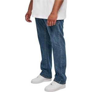 Urban Classics Rechte snit van organisch denim voor heren, Mid Indigo Washed, 34