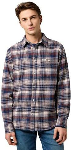 Geborsteld - 1 PKT Shirt - Navy Birch - Overhemd