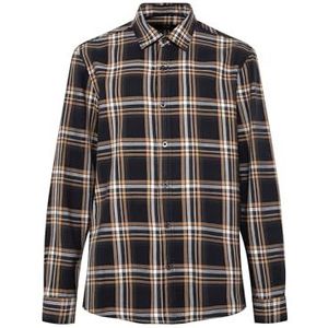 Mavi Heren Check Shirt Hemd, Black Check, S, zwart (black check), S