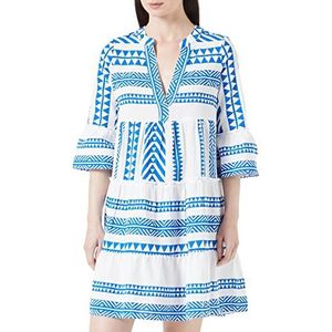 VERO MODA Damesblouse tuniek VMDicthe met 3/4 mouwen, Snow White/Aop:ibiza Skydiver, S