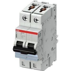 ABB Stroomonderbreker type C, Pol 2 50A 415V SMISSLINE TP DIN-railmontage