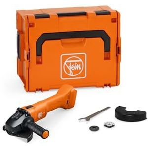 FEIN Haakse accuslijper Ø125 mm, CCG18-125-12 AS, 18V, Stofresistente en krachtige haakse accuslijper voor doorslijp-, slijp- en ontbramingswerkzaamheden bij gebruik op montage. Zonder accu en oplader