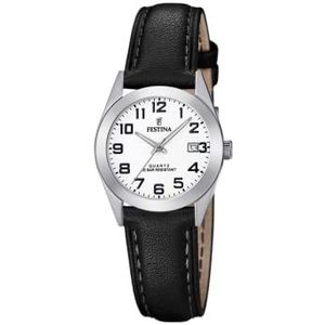 Festina Dames analoog kwarts horloge met lederen armband F20447/1, Armband
