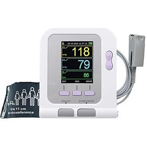 CONTEC 08A CE Goedgekeurd volledig automatische digitale bovenarm bloeddrukmeter (Neonatale manchet & spo2 sonde & AC vermogen)