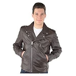 Schott NYC Herenjas, bruin, L