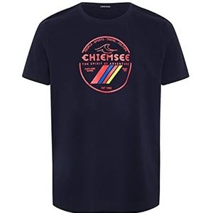 T-shirt in labellook, 19-3924 Night Sky, S