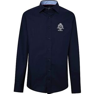 Hackett London Heritage POPLIN Overhemd, Navy, XXL, marineblauw, XXL