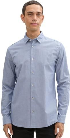 BE PART - Vrijetijdsshirt - Slim Fit - Patroon - Lange Mouwen - Popeline