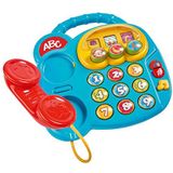 Simba 104010016 - ABC kleurrijke telefoon, babyspeelgoed, draaibeelddisplay, melodie, speltelefoon, leertelefoon, met verschillende geluiden, 20 cm, motoriek, peuters, vanaf 6 maanden