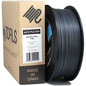 3DFILS Glinsterend filament voor 3D-printers, PLA MAX: 1,75 mm, 1 kg, Galactic Gray