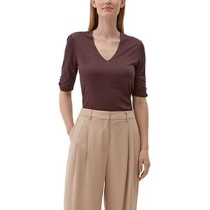 s.Oliver BLACK LABEL Dames 2122737 T-shirt met korte mouwen, lila, 44